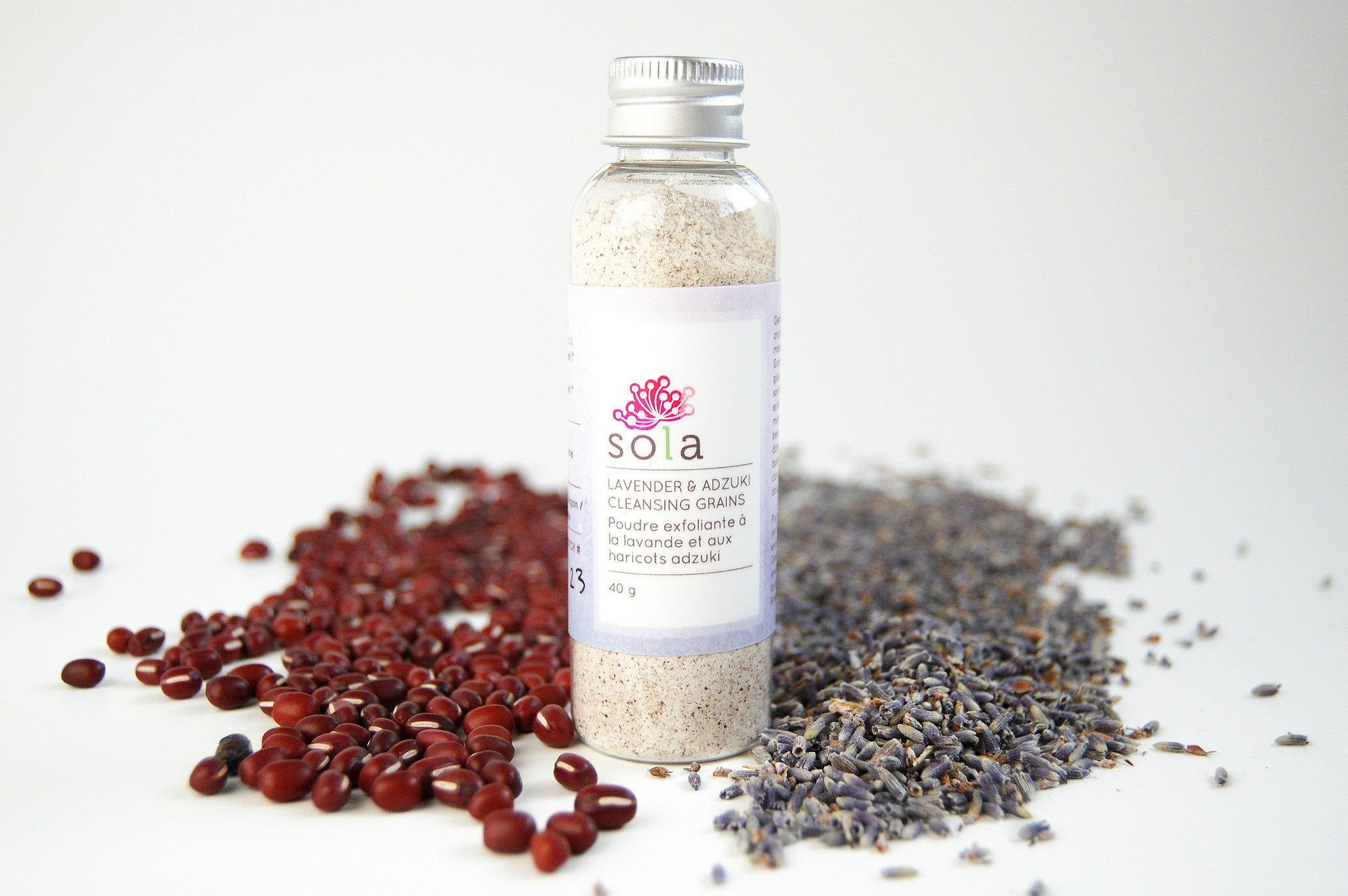 Plastic-Free Face Wash: Lavender and Adzuki Cleansing Grains